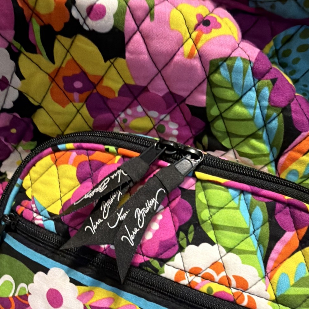 Vera Bradley VaVa Bloom campus backpack Zip Pockets