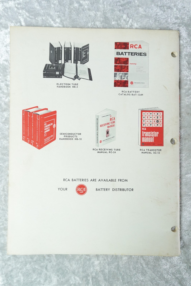 1966 RCA Battery Manual & 1968 Analysis/Sol'n Of Basic Electronic Problems Books