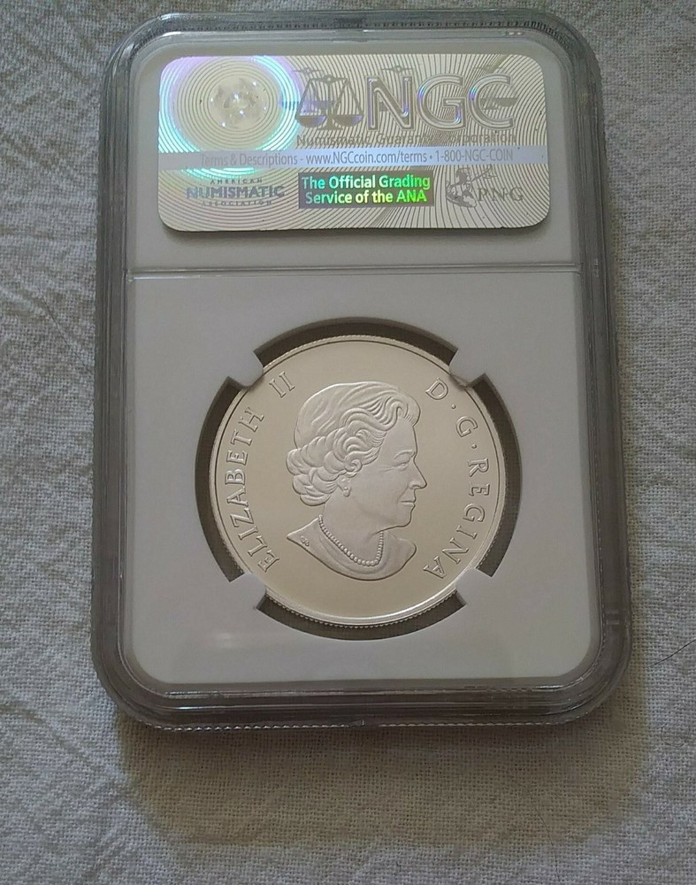 2016 $50 CANADA SILVER NGC PF70 PROOF MATTE HARE RABBIT - FIRST RELEASES LABEL