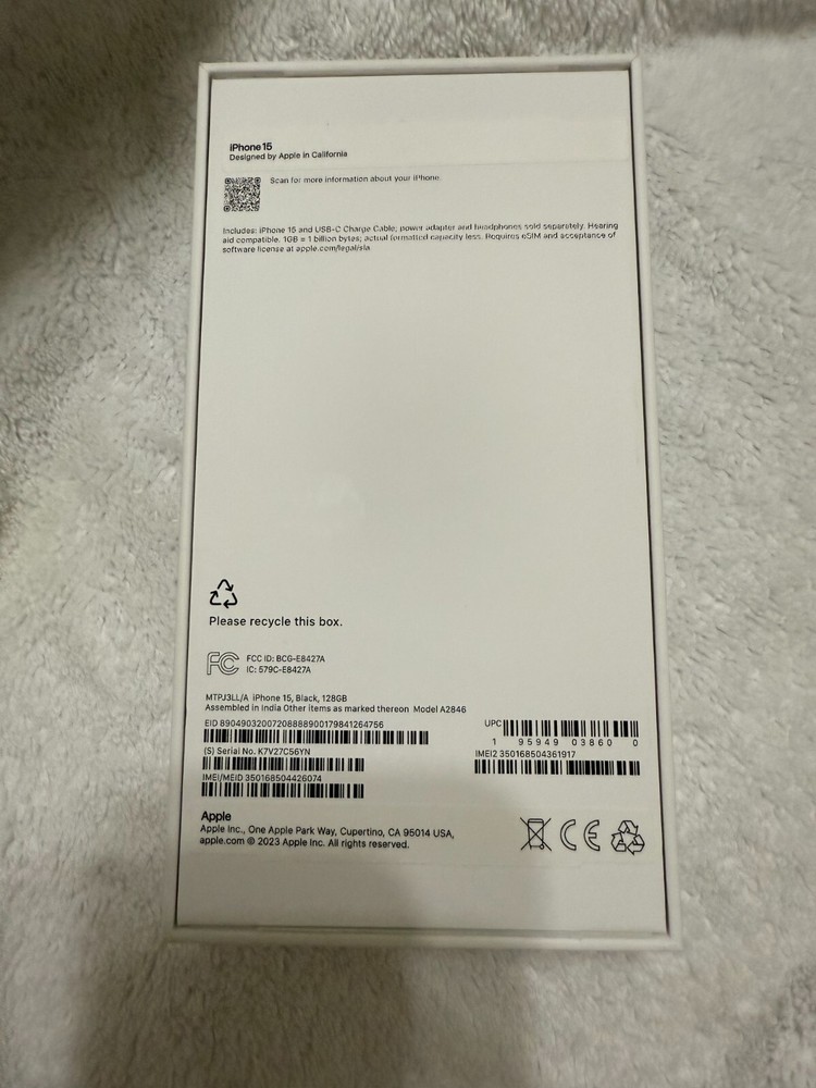 iPhone 15 box only