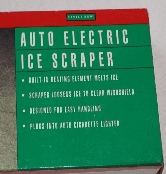 Saville Row 12V Auto Electric Windshield Window Heated Ice Scraper Winter