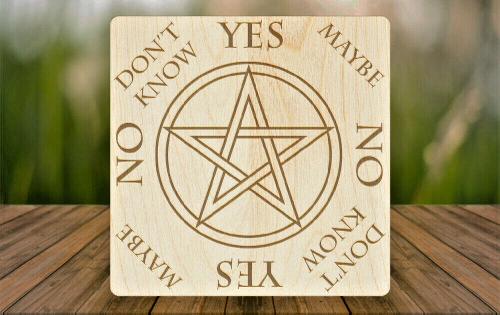 MINI Pentacle Pendulum Board HANDMADE for Wicca, Witch, & Pagan [4"] Pentagram