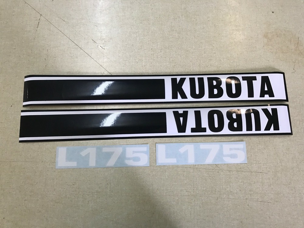 Kubota L175 Hood Decals