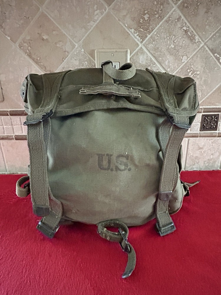 US WW2 Combat Field Upper Pack M1945 Laird Schober 1945 Dated