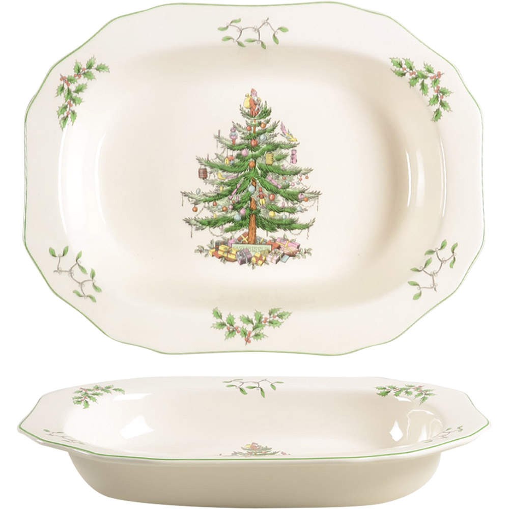 Spode Christmas Tree Oval Vegetable Bowl 8647431