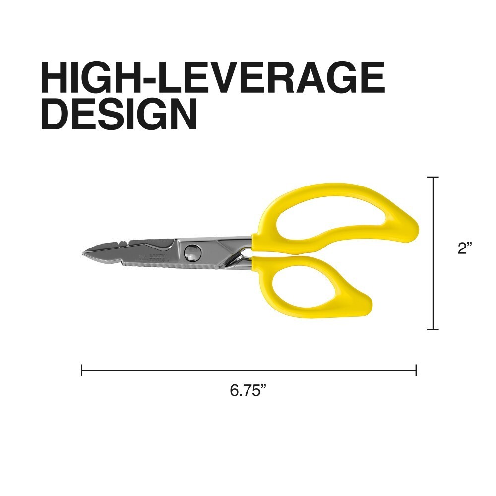 Klein Tools All-Purpose Electrician’s Scissors Precision Cutting Tool