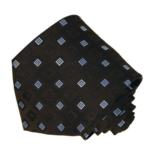 Men's Hot Pink Solid Color Zigzag Tie