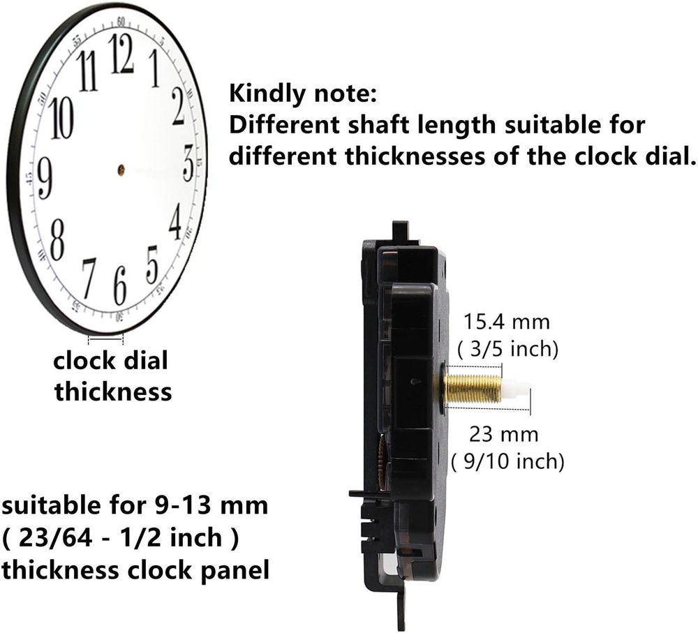 Youngtown 12888 Pendulum Type Movement Step Clock Accessory Quartz DIY Movement