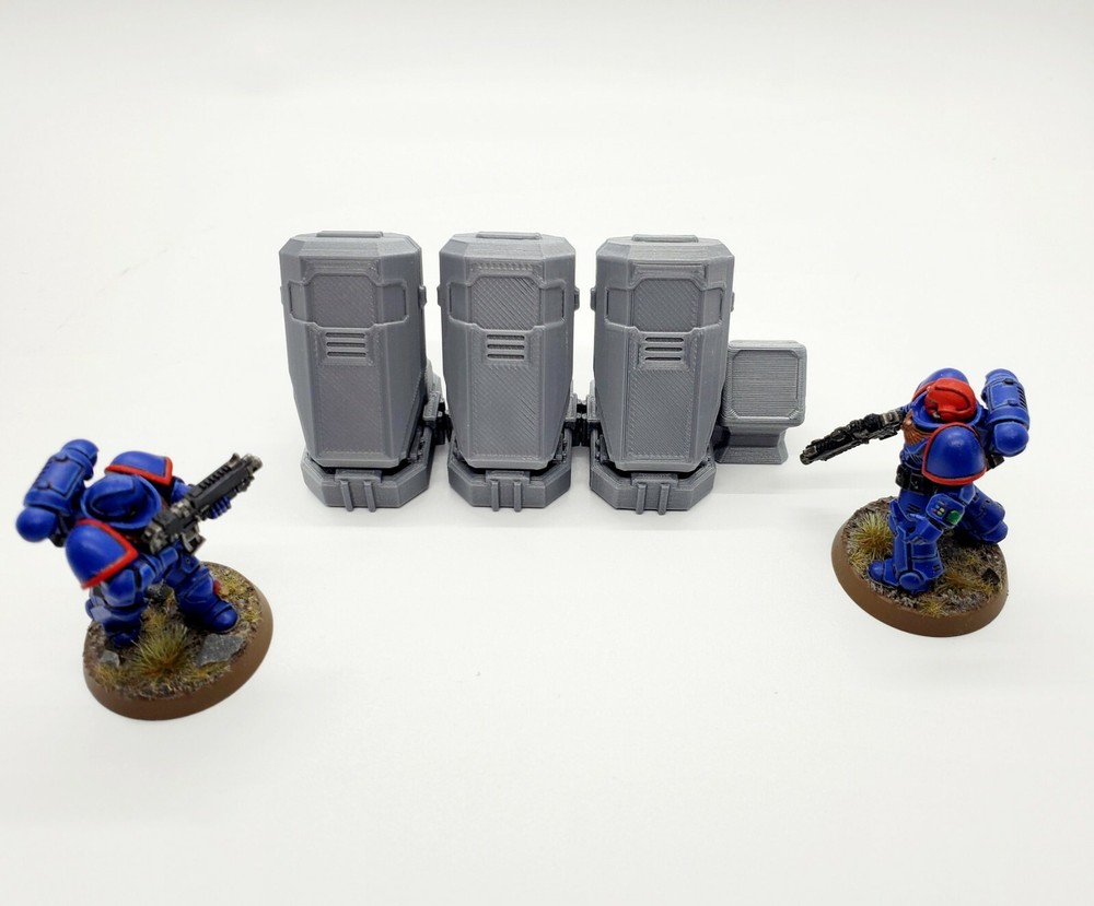3d Printed Terrain. Sci-fi Stasis Pods