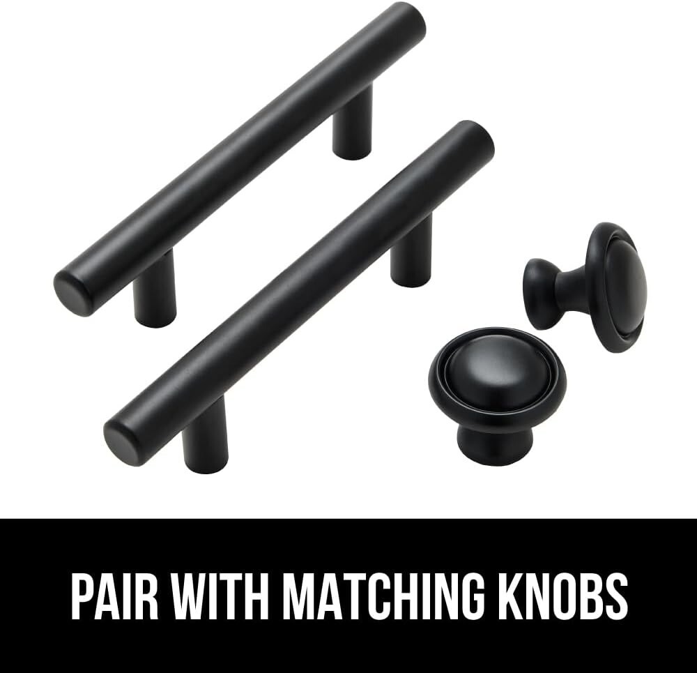 30 Pack 5 Inch Kitchen Cabinet Handles Matte Black Cabinet Pulls Black Drawer..