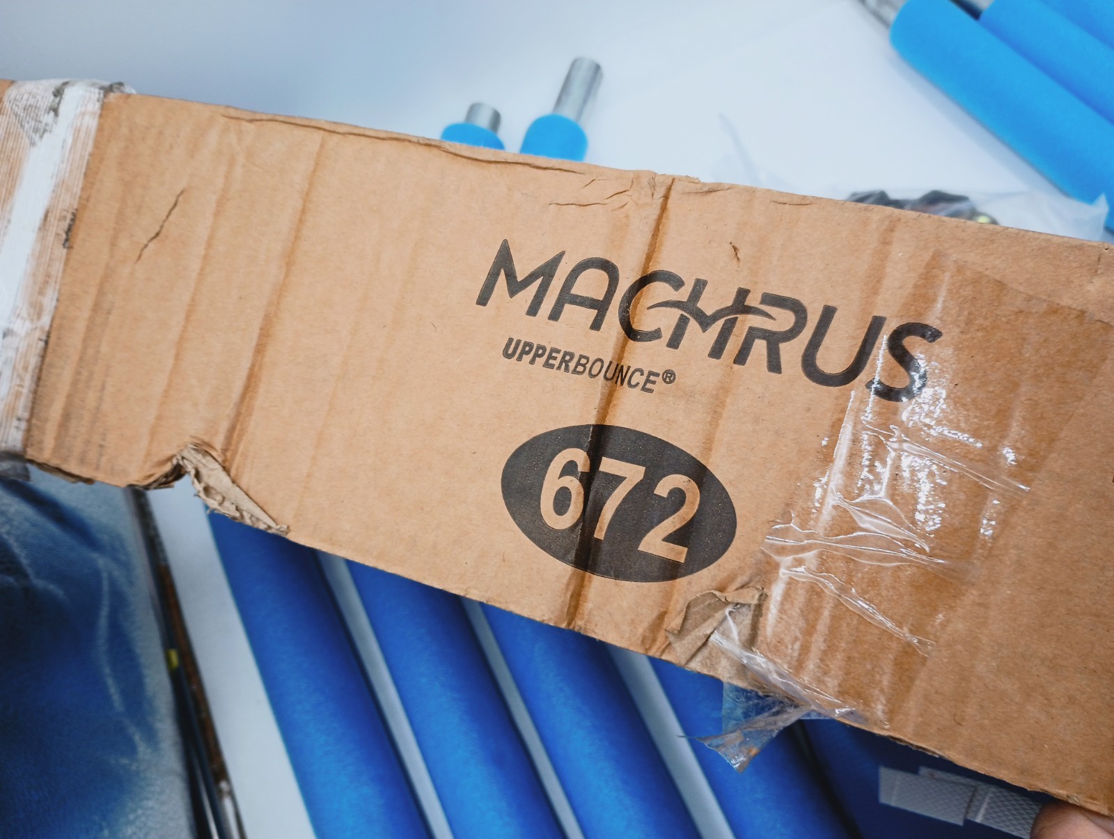 UPPER BOUNCE TRAMPOLINE SAFETY ENCLOSURE CURVED 4 POLES & HARDWARE SET (NO NET)