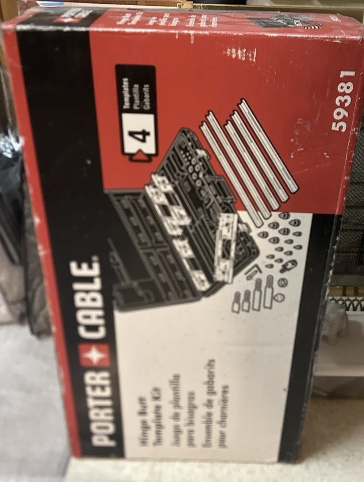 NEW. Porter Cable Hinge Butt Template Kit 59381