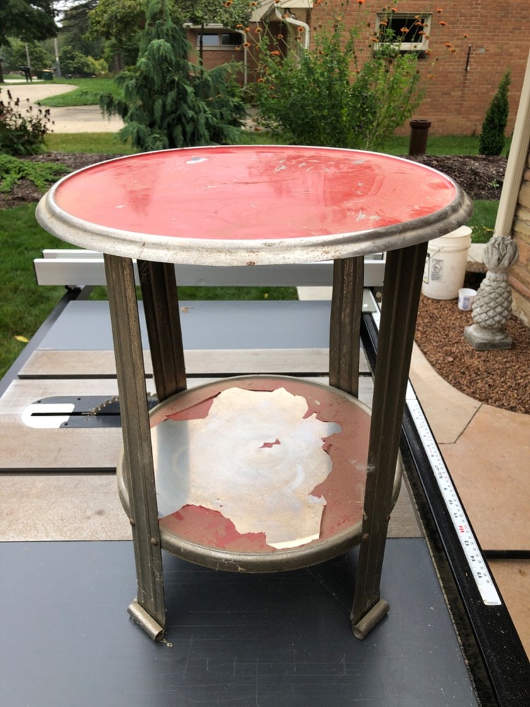 DAYSTROM  VINTAGE METAL SIDE TABLE