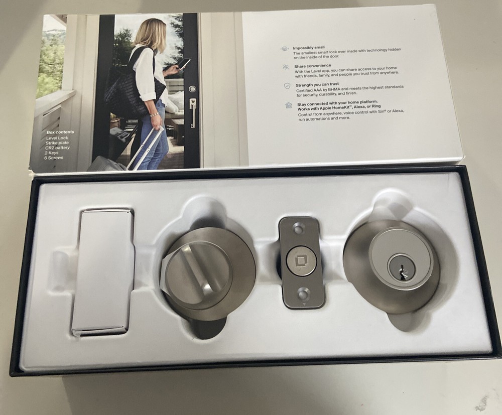 Level Lock Smart Door Lock Satin Nickel C- E12U(141)