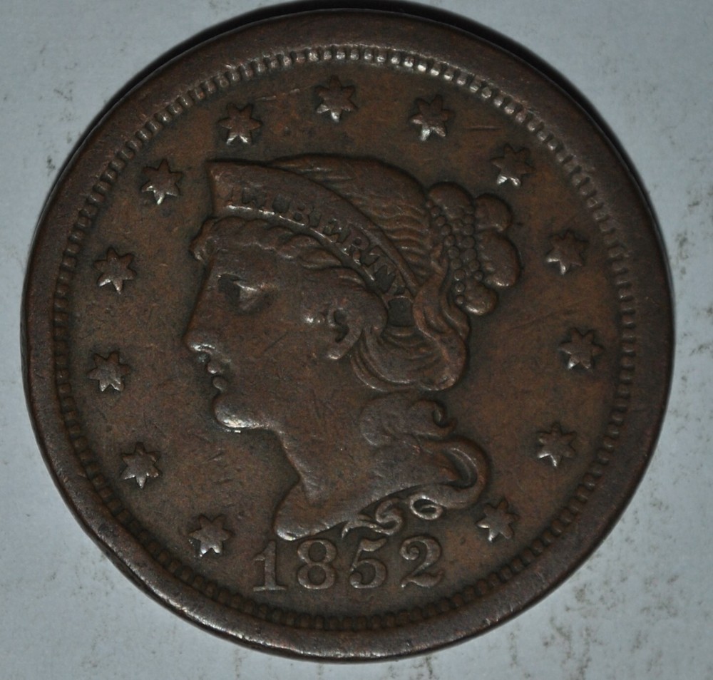 1852 Large Cent {{{4680