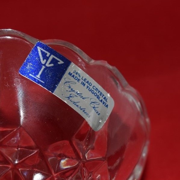 Crystal Candy Dish 24% Full Lead Crystal - Small Chip