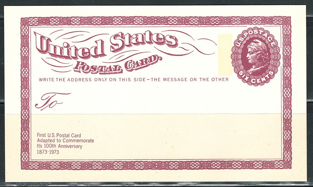 Mint US 6 Cent postal Card (MNH)