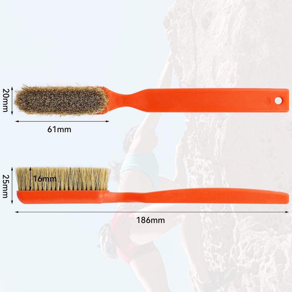 Durable Climbing Chalk Brush with Ergonomic Handle for Bouldering Holds