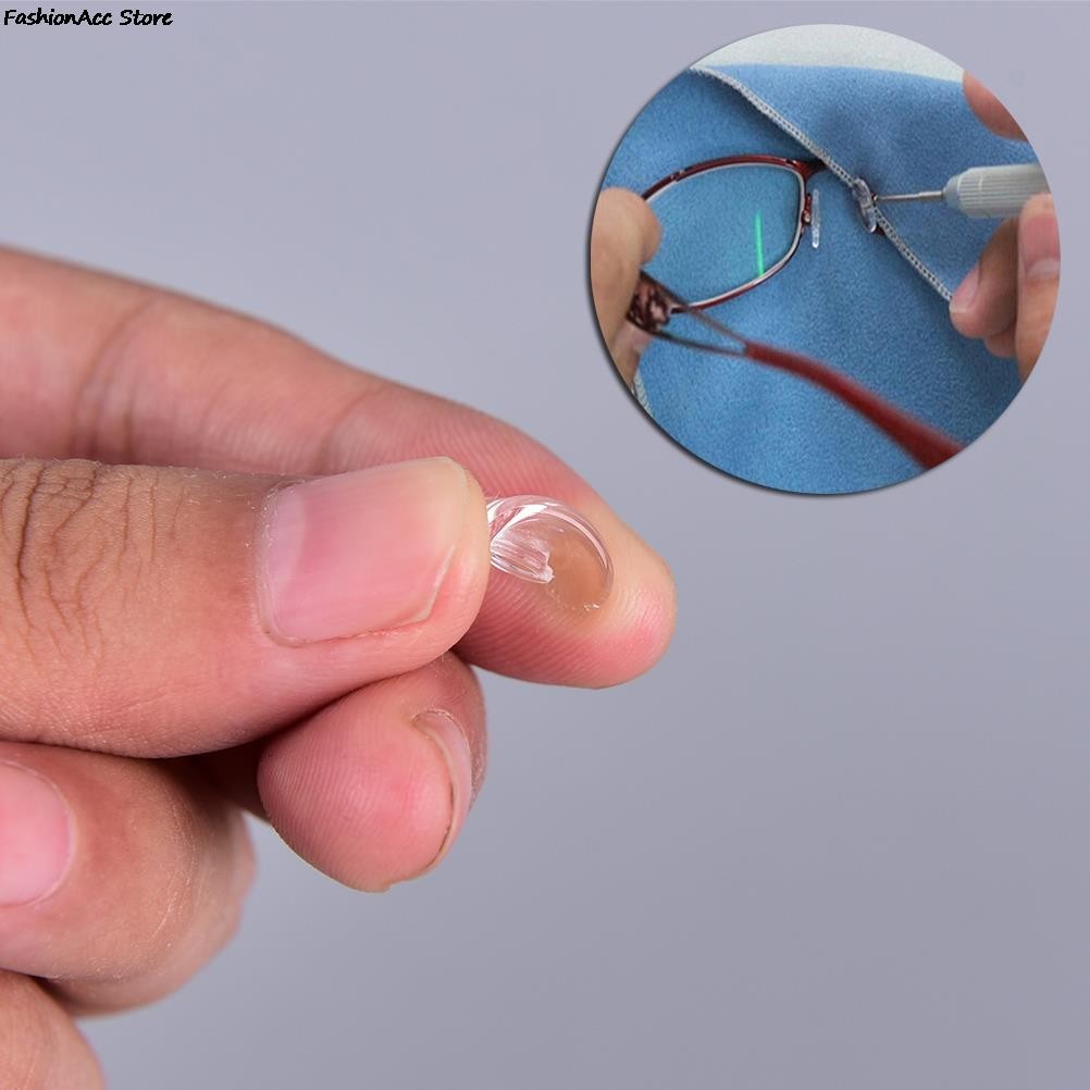 8 Eyeglass Nose Pads +8 Screw-in Glasses Repair Kit + 1 Screwdriver Tool Sets