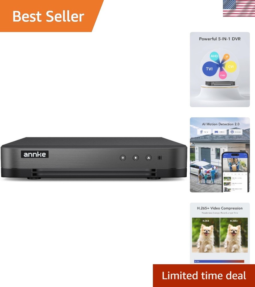 Compact 16CH 1080P Lite DVR with Innovative Detection & Extensive Compatibility