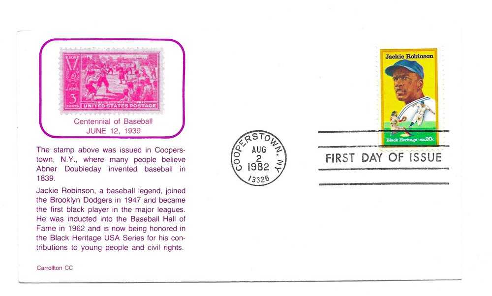 2016  Jackie Robinson Carrollton FDC