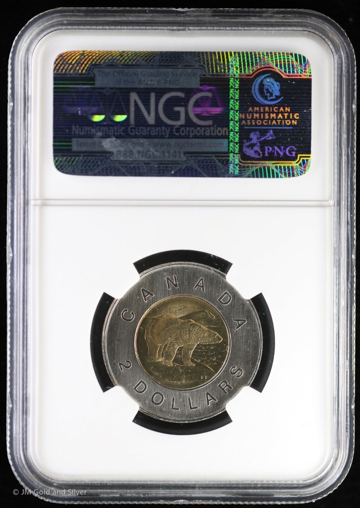 2003 Canada Crowned Head Toonie NGC MS 66