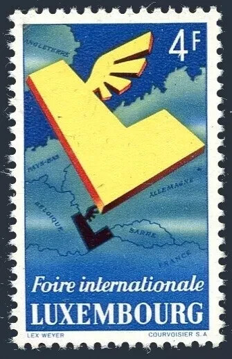 Luxembourg, #299 International Fair 1954, MLH