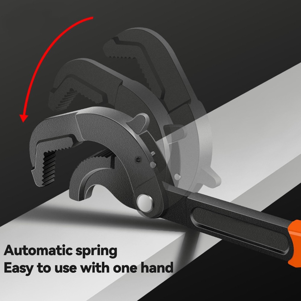 2 Pcs Multi-function Universal Wrench Set Self Adjusting, Power Grip for Autos
