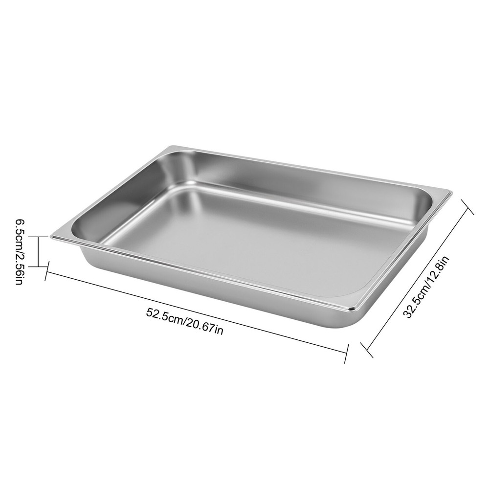 Buffet Set 9.5QT Stainless Steel Rectangular Roll Top Chafing Dish Pan Chafer US