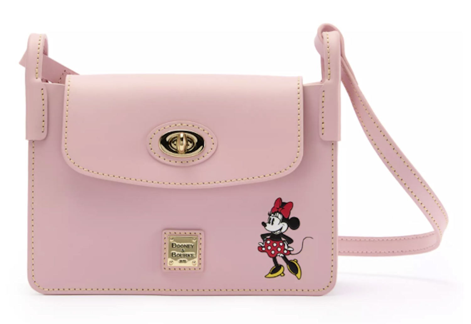 2026 Disney Parks Dooney & Bourke Valentines Day Minnie Mouse Pink Crossbody Bag