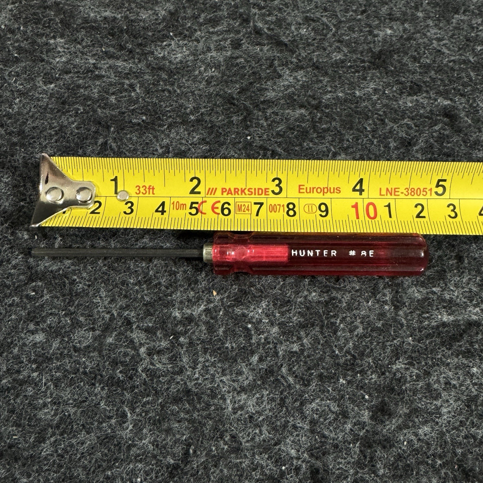 1 NOS Hunter Tools Bristol Spline Driver S .111 #8E 6 Flute Screwdriver No Box