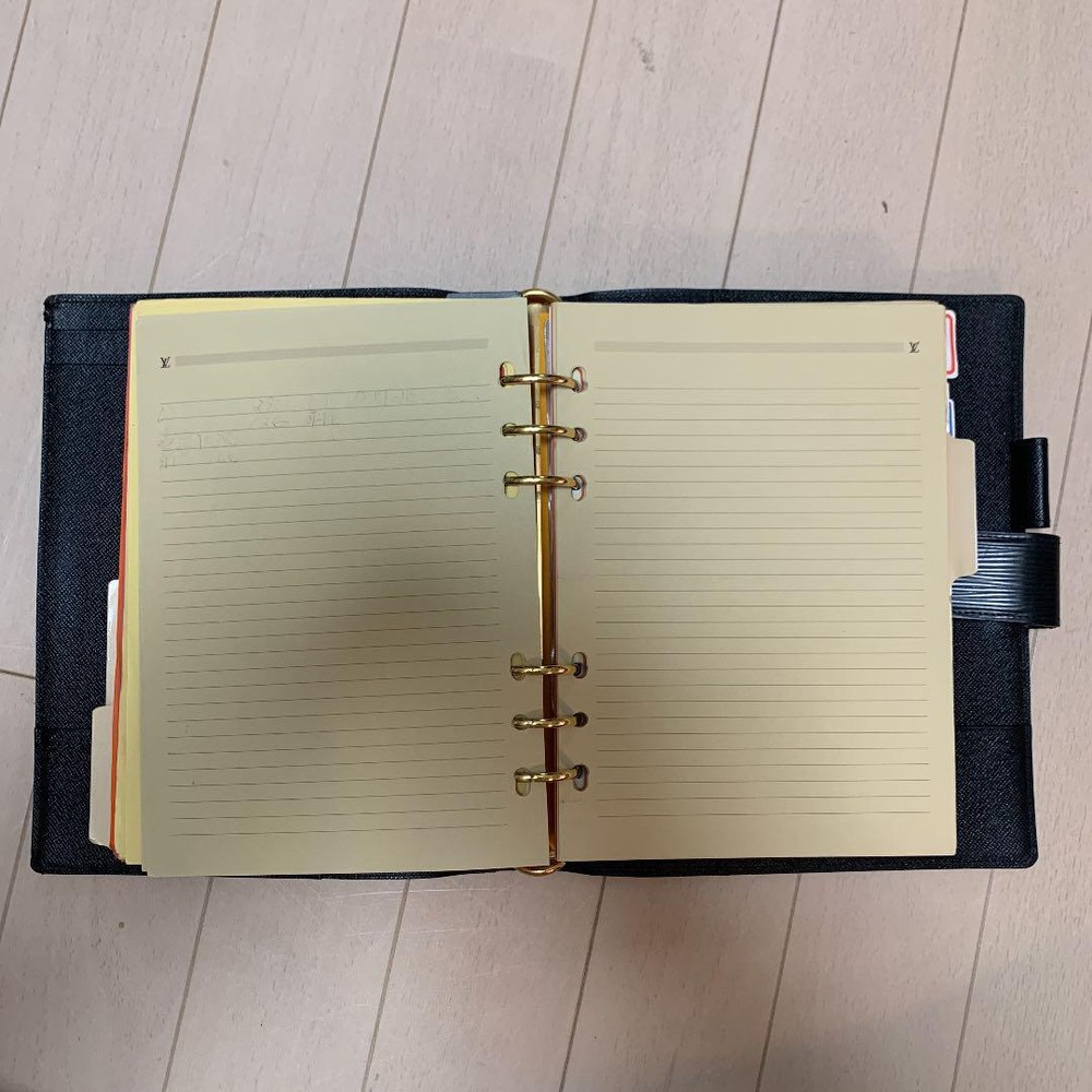 Louis Vuitton Notebook Cover Epi A5 Size Black 16