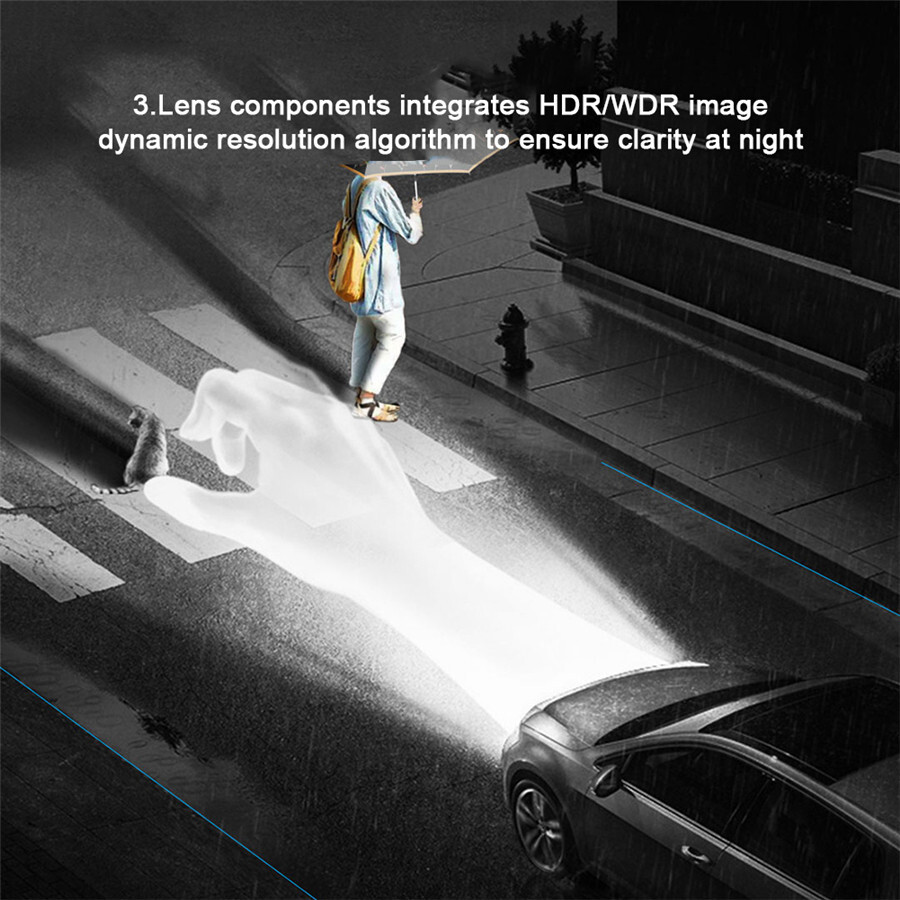 Car Front Windshield DVR Dash Camera Loop Recording ADAS 170° Wide Angle Dashcam