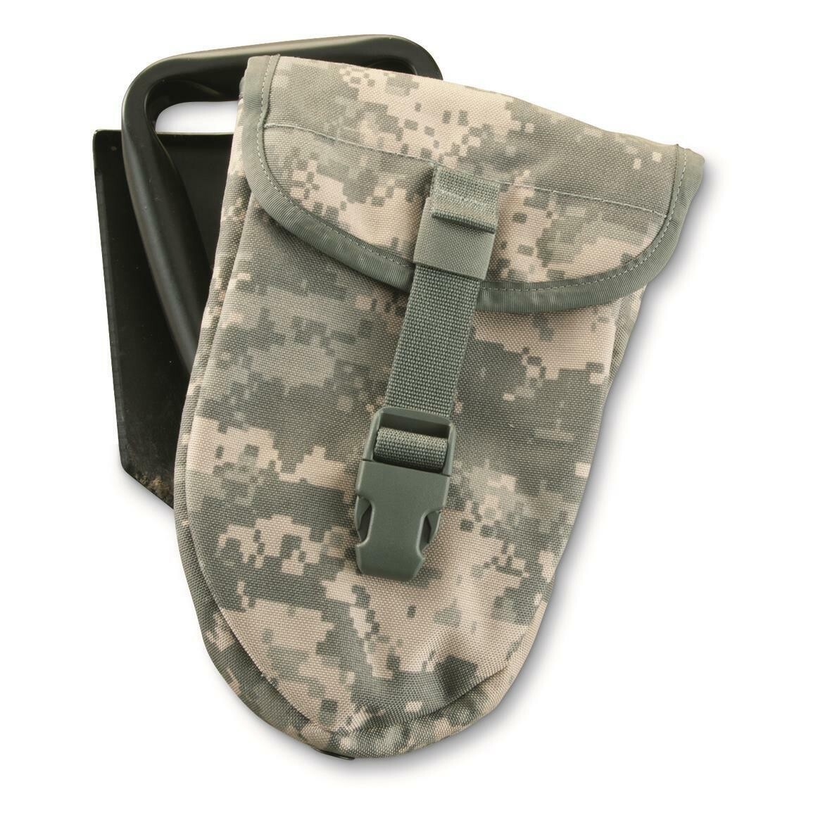 AMES US Military E TOOL ENTRENCHING TOOL SHOVEL & ACU COVER CASE POUCH VGC