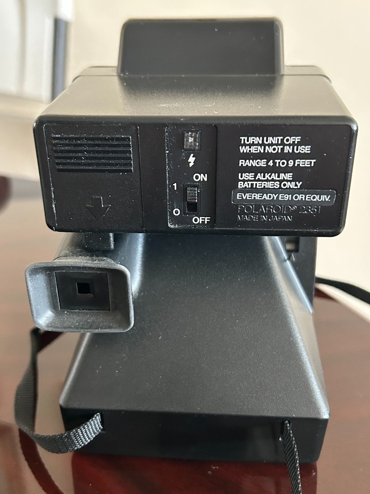 VINTAGE Polaroid One Step Plus Rainbow Land Camera Q-Light Flash NOT TESTED
