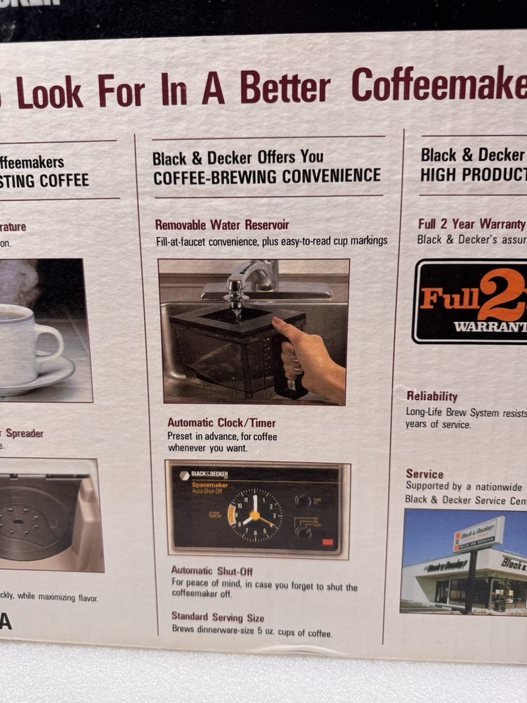 Black & Decker Spacemaker Under Cabinet Drip Coffee Maker SDC2A - Sealed
