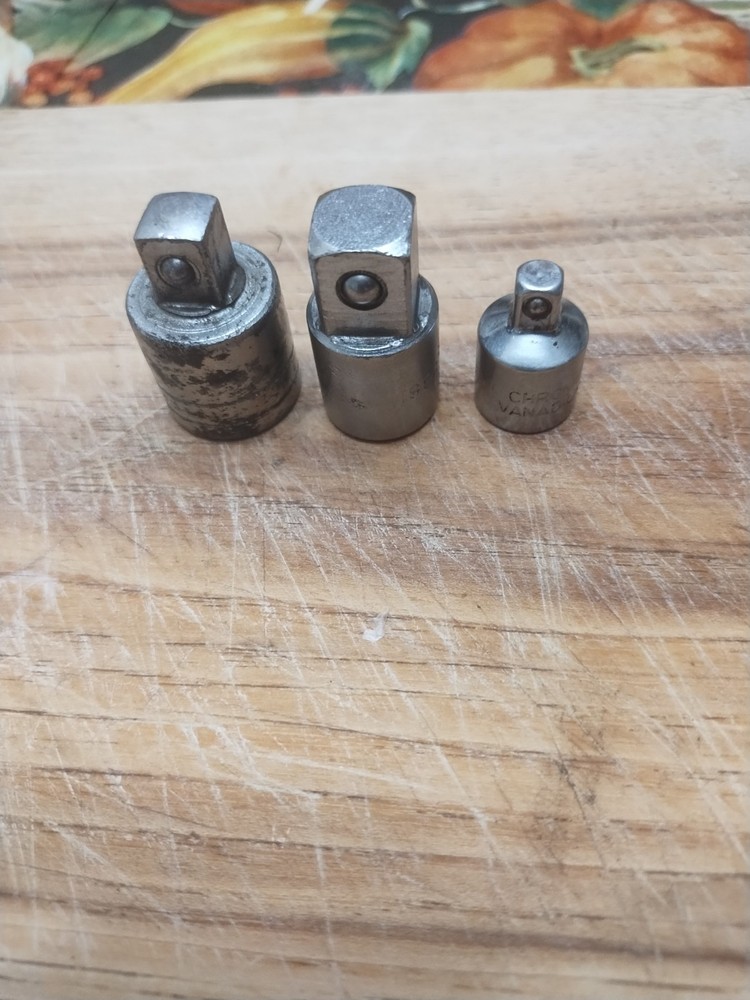 Three Ratchet Adapters, SK, Husky, Chrome Vandium, Read Below