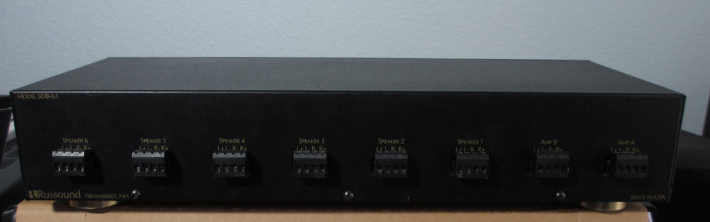 Rossound SDB-6.1 High-power 6-pair speaker selector with volume control
