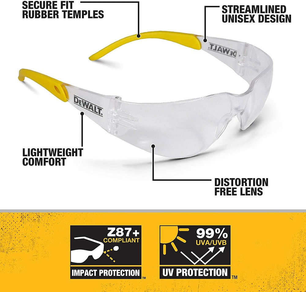 12 pack Dewalt DPG54-9D Protector IN/OUT High Performance Safety GLASSES