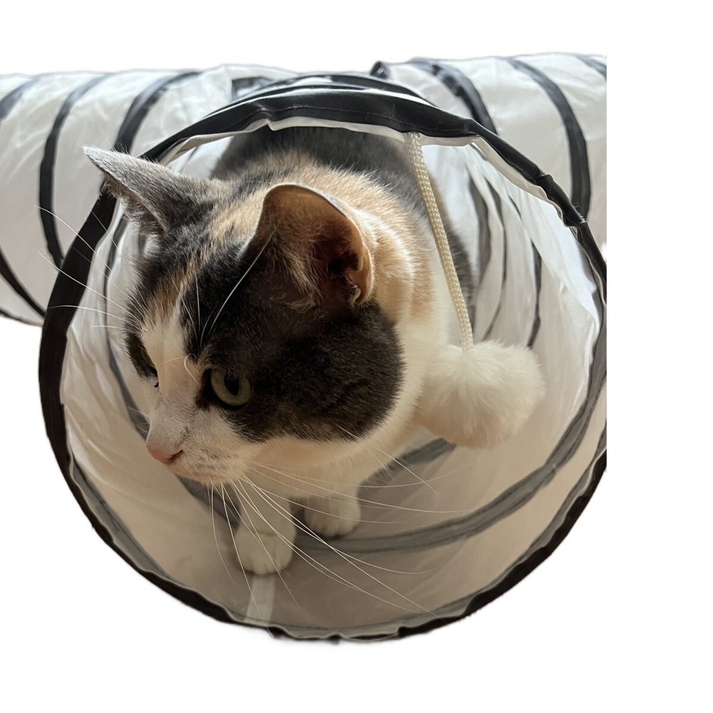 Interactive Cat 3-Way Tunnel With Ball Toy