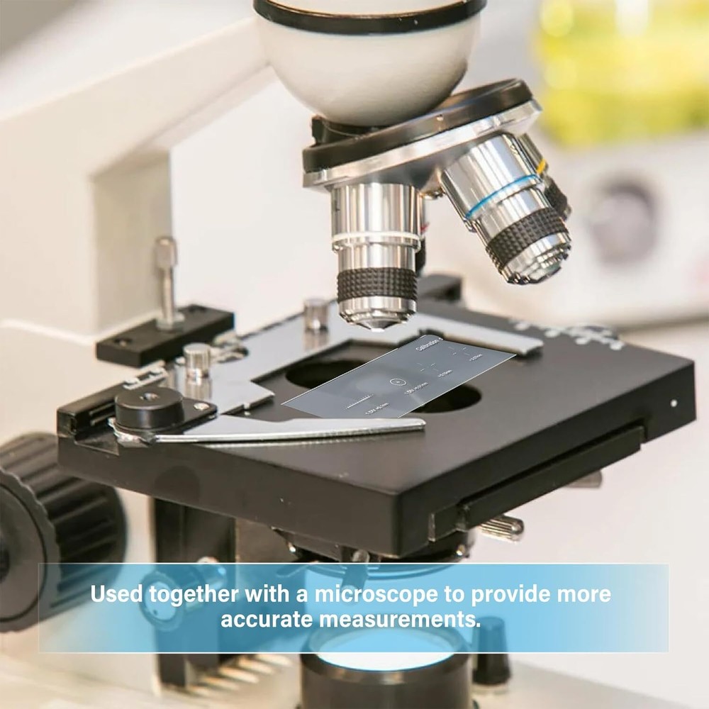 New 0.01mm Microscope Reticle Calibration Slide Multifunctional for School Lab