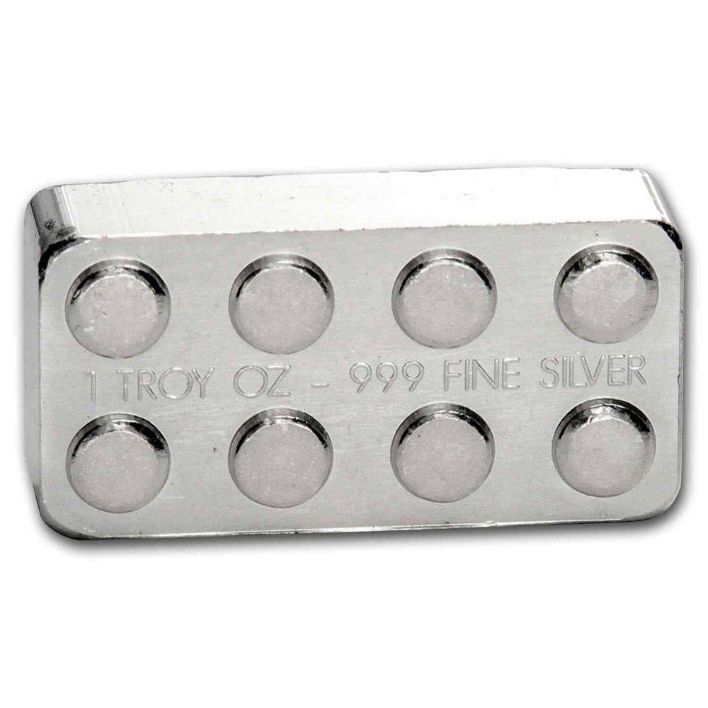 1 oz Silver Building Block Bars (2x4)