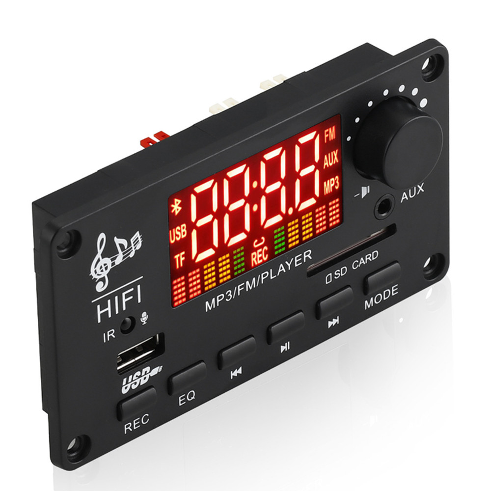 Car Amplifier Bluetooth Module Radio MP3 Decoding Board USB/TF/FM/Remote Control