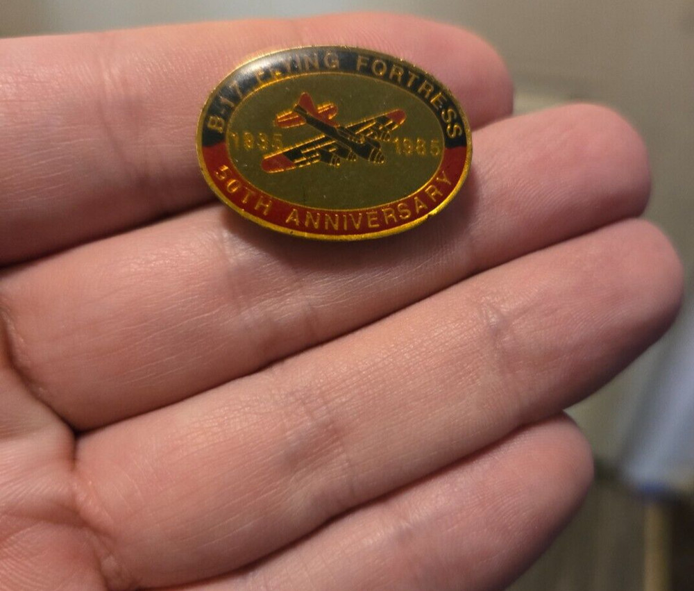 B-17 Flying Fortress 50th Anniversary Pin