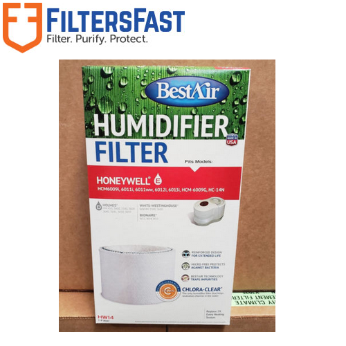 BestAir Extended Life Replacement Paper Wick Humidifier Filter, Single Pack