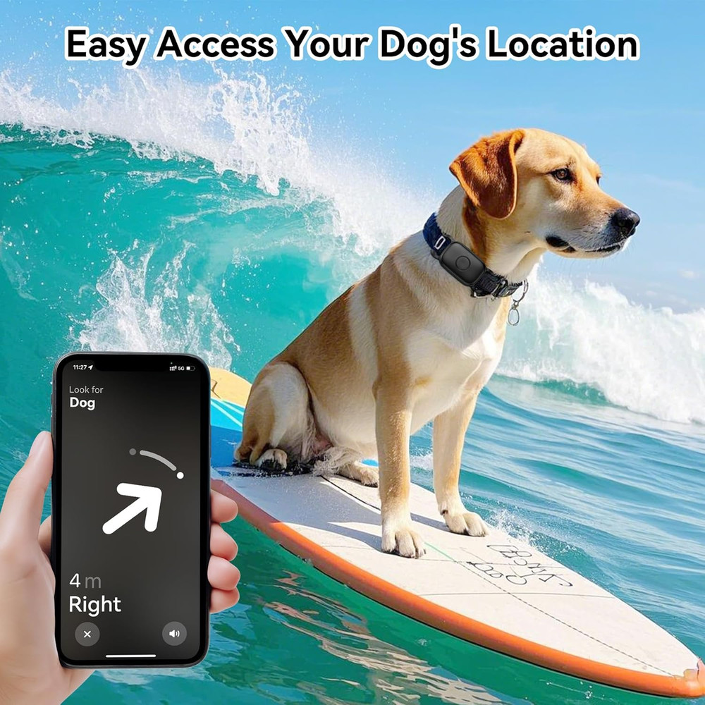 Dog Collar Holder for Tile Life360 Pro 2024 Bluetooth Tracker, 2-Pack Waterproof