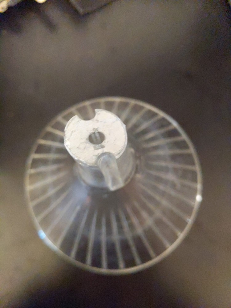Fluted Glass Funnel - Dirty, Won't Clean Right