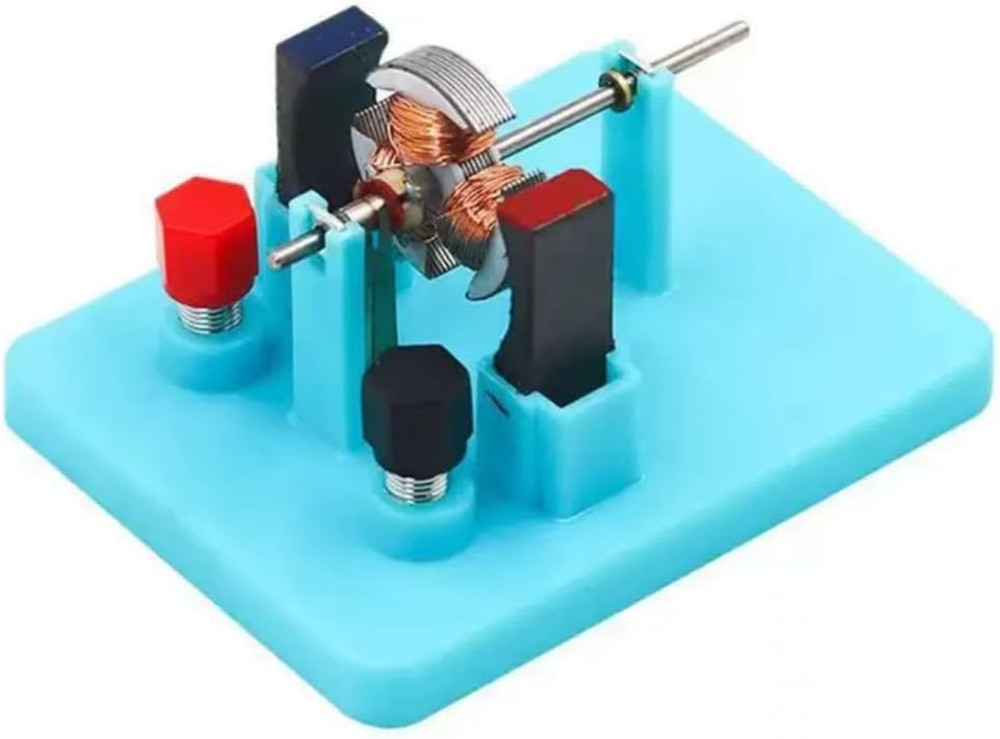 1Pc Blue DIY DC Electrical Motor Assemble KIT - STEM Science Lab Educational ...