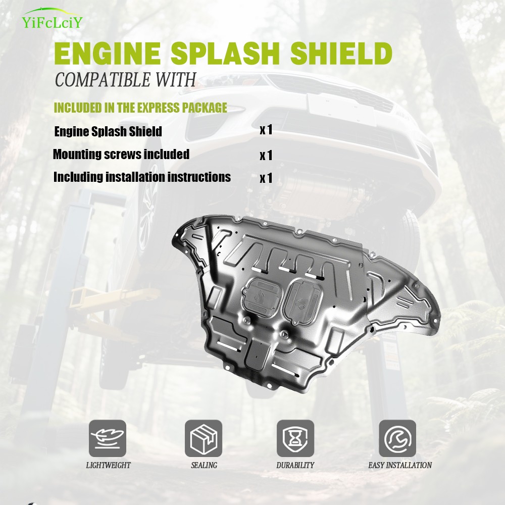 Steel Engine Splash Shield For Audi Q7 2017-2024 Under Engine Cover Guard