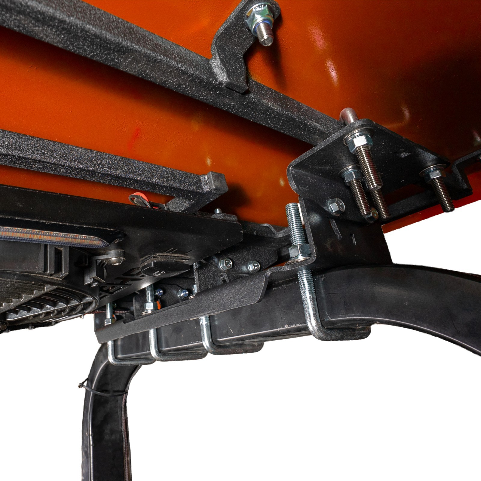 Zero-Turn Mower Canopy with Cooling Fan and LED Lights, Orange